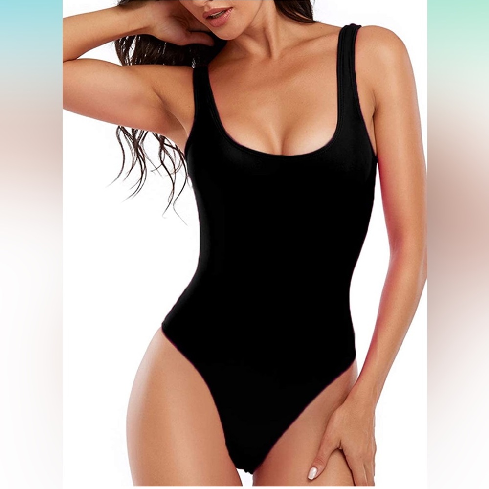 Women’s One Piece Retro U Back Swimsuit